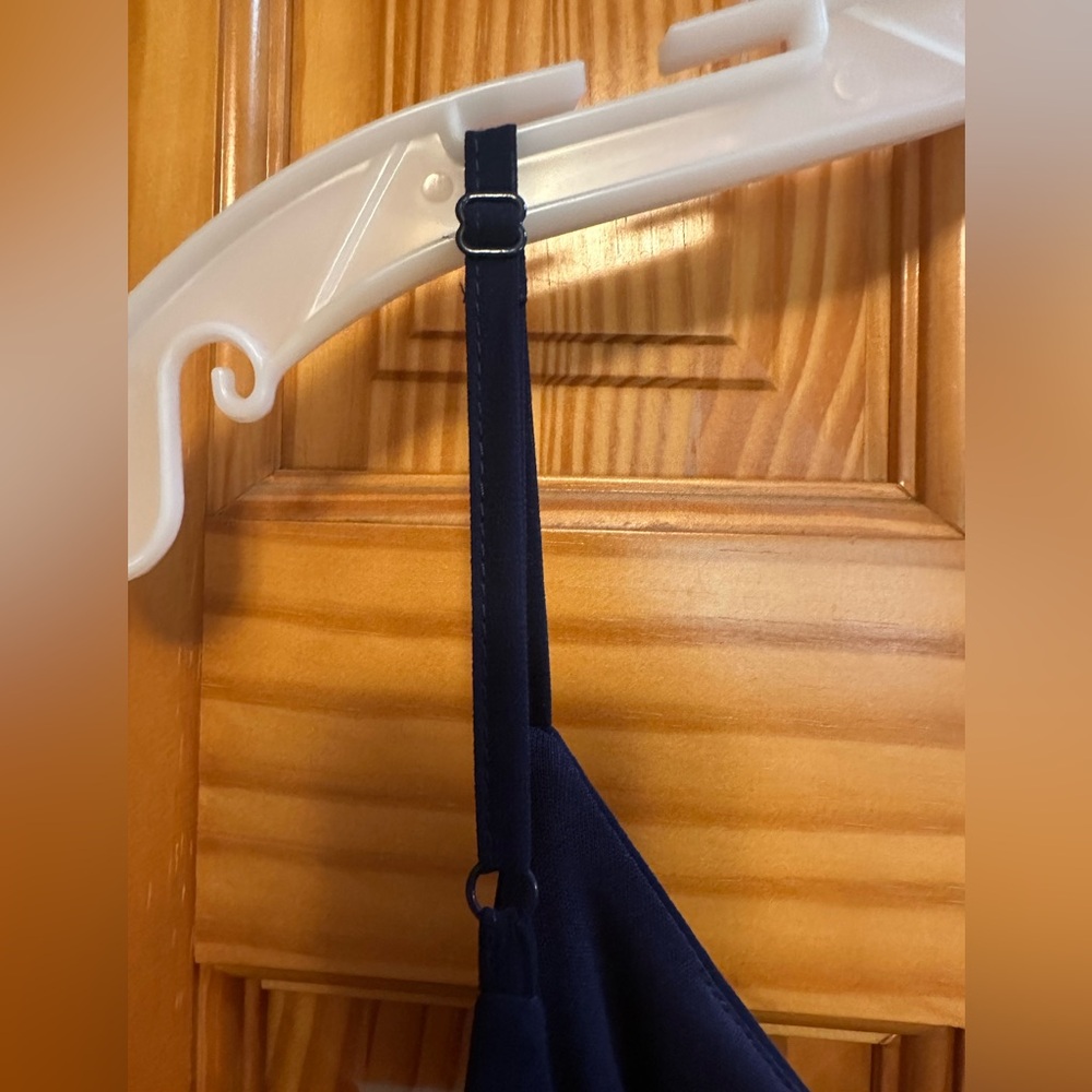 Ever Pretty Navy Blue Draped V-Neck Maxi Dress - Picture 6 of 10